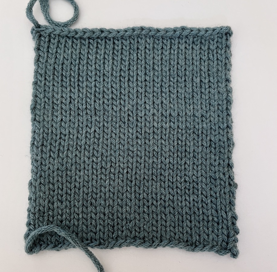 the blocked swatch